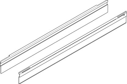 TANDEMBOX intivo, профиль приема для поперечного разделителя 350мм, бел.