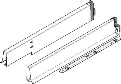 TANDEMBOX, царги под мойку 450мм, нерж., комплект