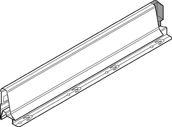 TANDEMBOX, царга N 68/450мм, серая, левая