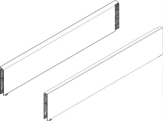 TANDEMBOX intivo, BOXCAP 650мм, белый, комплект