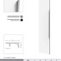 586 вертикальная мебельная ручка-профиль 3000 мм черная матовая
