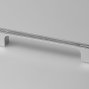 Monohrome мебельная ручка-скоба 160 мм хром полированный со вставкой атласный никель