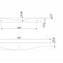 Era торцевая мебельная ручка для фасадов 450 мм нержавеющая сталь