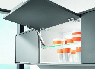 Подъемный механизм, AVENTOS HK-XS 2x15 с вкладными петлями и крестообразными ответными планками с винтом