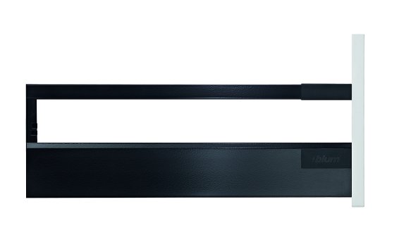 Ящик TANDEMBOX antaro с TIP-ON BLUMOTION (высота С 192, глубина 350 мм, вес ящика до 20 кг), крепление под саморезы, черный