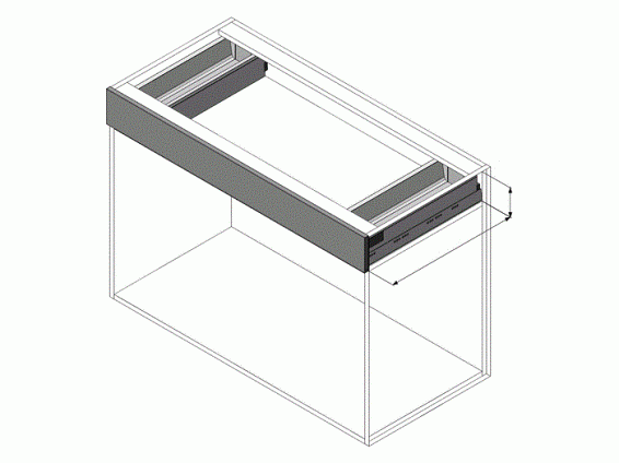 Ящик под мойку TANDEMBOX antaro (98,5х500), под саморезы, бел.